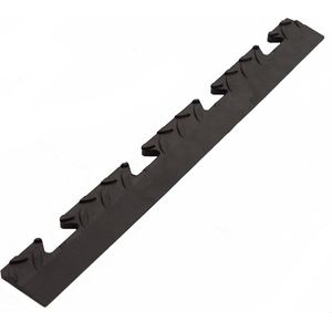 PVC kliktegel randstuk female zwart