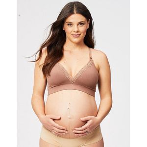 Cake Maternity - Tutti-Frutti Voedings-BH Petite Mocca - maat XL - Bruin