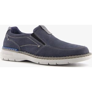 Hush Puppies leren heren instappers - Blauw - Uitneembare zool - Maat 46