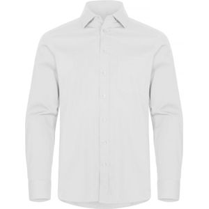 Clique Regular Fit Stretch Overhemd met borstzak maat M kleur Wit