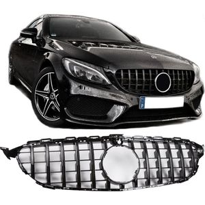 Sport Grille geschikt voor Mercedes W205 pre-facelift Panamericana GT zwart / zwart