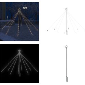 vidaXL Kerstboomverlichting waterval met 400 LED's binnen buiten 2-5 m - LED-boomverlichting - LED-boomverlichtingen - Kerstverlichting - Kerstverlichtingen