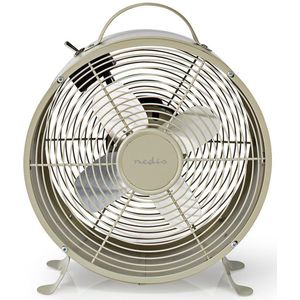 Nedis Tafelventilator | Netvoeding | Diameter: 250 mm | 20 W | 2 Snelheden | Grijs