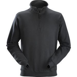 Snickers ½ Zip sweatshirt - Workwear - 2818 - zwart - maat XL