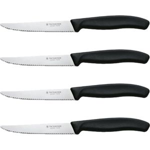 Victorinox Swiss Classic Steakmessenset - 4 -delig - Zwart