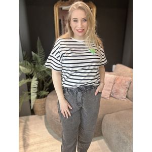 ONLY CARMAKOMA - CARNELLIE STRIPE HEART TOP JRS - Dames - Blouses