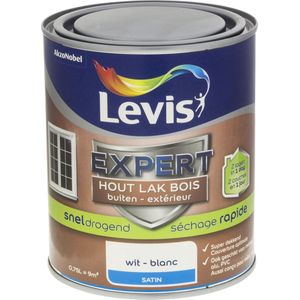 Levis Expert Hout Lak Buiten Sneldrogend Satin - Wit - 0,75 L