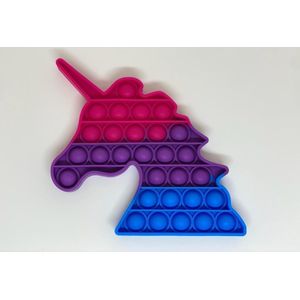 Jumada's Pop It ""Rainbow"" Eenhoorn - Regenboog - Pop It Fidget Toy - Speelgoed Meisjes & Jongens - Pop It Unicorn - Paars - Roze - Blauw