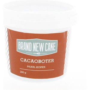 BrandNewCake® Cacaoboter Gekleurd Peatl Koper 200gr - Chocolade Kleurstof - Eetbare Voedingskleurstof