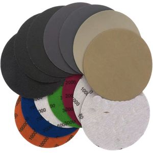 Schuurpapier Rond set - 10 stuks - Korrel P1000 P2000 P3000 P5000 P10000 - Auto polijsten - Meubels – Rond 12.5CM - Metaal