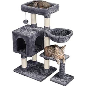 Kattenboom / krabpaal - kattenmeubel \ cat play tower, Activity Center, stable and stable, cat tree with hammock and beautiful cat house,