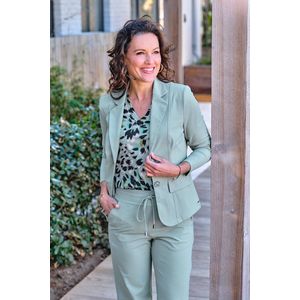 Mi Piace Travelstof Dames Blazer - Elegant & Comfortabel - Lilypad - L/40 - 202015