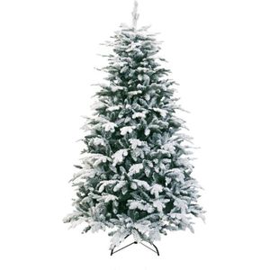 Kerstboom - Oslo Pe hook on flocked 180 cm
