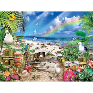 XL legpuzzel Schildpadden op het strand -met 500 extra grote puzzelstukjes - Sunsout
