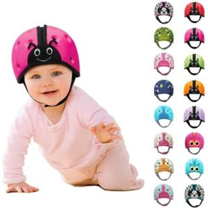 Fietshelm baby - Helm baby - Fietshelm baby 1 jaar - Fietshelm kind - 17,5 x 19 x 14 cm - Roze
