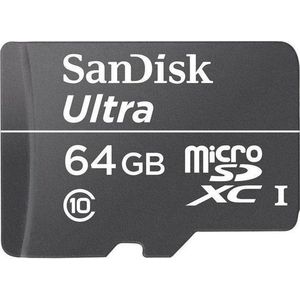 Sandisk Ultra microSD kaart 64 GB 30MB/s