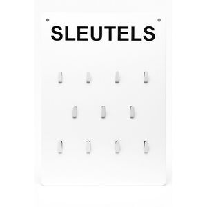 Sleutel Hang Rekje - Sleutelrek - Sleutels Rekje - Rekje voor sleutels voor aan de muur - Wit