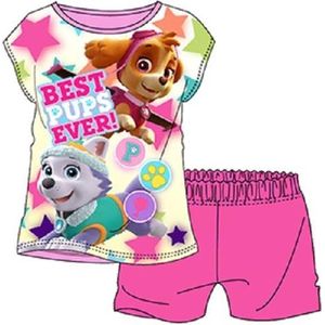 Paw Patrol shortama - maat 92/98 - roze