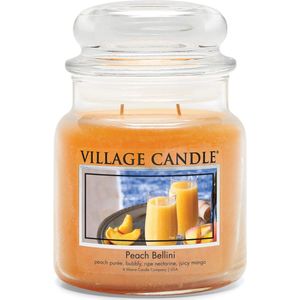 Village Candle Geurkaars - Peach Bellini Ø9,5 x 11 cm Wax Oranje