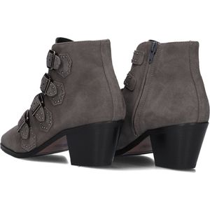 Pertini 12368 Enkellaarsjes - Enkelboots met rits - Dames - Grijs - Maat 38