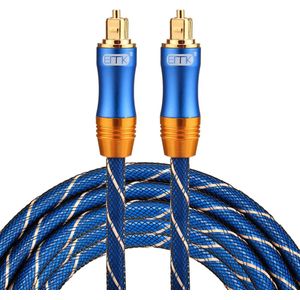 By Qubix ETK Digital Toslink Optical kabel 3 meter - audio male to male - Optische kabel BLUE series - Blauw audiokabel soundbar