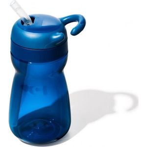 OXO tot Adventure drinkbeker kinderen - Drinkbeker met rietje - Schoolbeker - Waterfles kinderen - 350ml - Navy