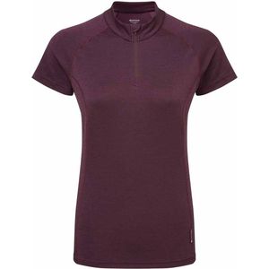 Montane Dart Zip T-shirt Met Korte Mouwen Paars 42 Vrouw