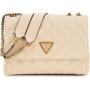 GUESS Schoudertas Giully 2 Compartment Convertible Flap Almond Beige