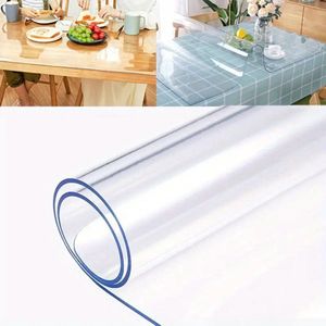 Tafelbeschermer Glashelder 90x200 cm - 1,7 mm Dikte - 100% Transparant - Gemakkelijk Schoon te Maken en Waterdicht - Tafelbeschermer - Hoge Kwaliteit - Tafelzeil - Tafelkleden