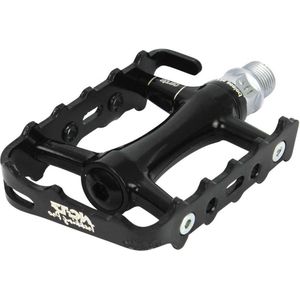 Trekking Pro pedaal met reflectoren zwart - fietspedalen MTB mountainbike pedaal kogellagers Cr-Mo-as