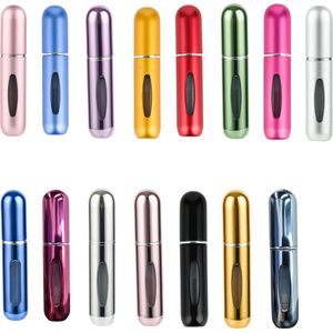 Mini Parfum Flesjes - Fan Pack - Navulbaar - Reisflesjes - Parfumverstuiver - Multi