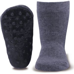 Anti slip sokken voor volwassenen - Ewers Stoppi - maat 43/45 - jeansblauw