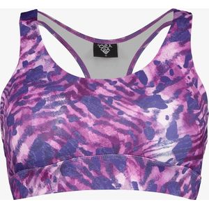 Osaga dames sport BH met print paars roze - Maat M