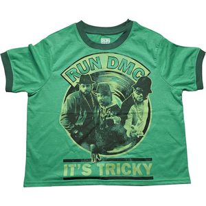 Run DMC - It's Tricky Record Vintage Crop top - 2XL - Groen