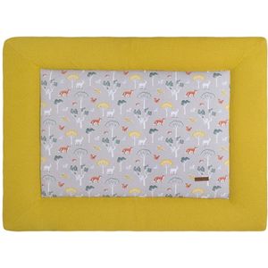 Baby's Only Boxkleed Forest - Parklegger - Speelkleed - Mustard - 80x100 cm - Extra dik - Boxmatras - Tweezijdig te gebruiken
