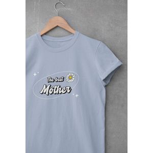 Shirt - The best mother - Wurban Wear | Grappig shirt | Moederdag | Unisex tshirt | Mama | Leuk cadeau moeder | Wit