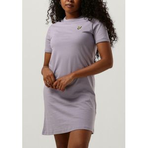 Lyle & Scott T-shirt Dress Jurken Dames - Kleedje - Rok - Jurk - Lila - Maat XS