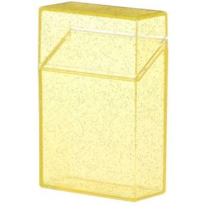 Gadgetpoint | Sigarettenhouder | Opbergbox | Sigarettendoosje | Sigaretten opberg doos | Plastic Kunststof | Geel