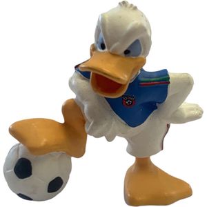 Disney - Donald Duck als voetballer met Italië tenue (+/-5 cm) - Merk : Bullyland.