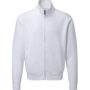 Russell Heren Authentiek Sweatshirt-jasje met volledige ritssluiting (Wit)