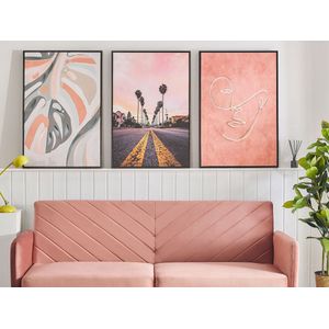 Beliani SANTERNO - Canvas - Multicolor - Kunststof