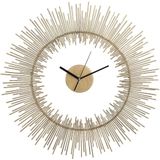 PTMD Anther Ronde Wandklok - 72 x 3,5 x 72 cm - Metaal - Goud