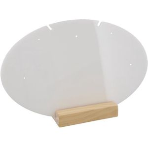 Sieradenhouder - Display voor Kettingen en Oorbellen - Hout en Kunststof - 24x14,5x8 cm