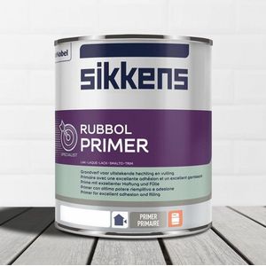 Sikkens Rubbol Primer - Universele grondlaag solventbasis - RAL 9016 Verkeerswit - 1 L