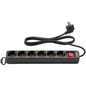 PARKSIDE® Stekkerdoos 6-voudig - 1,5 m - 3680 W - Zesdubbel - Met aan uit schakelaar
