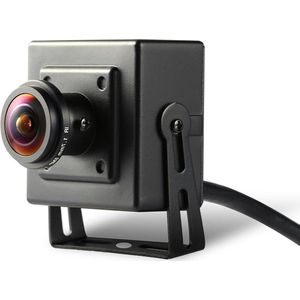 Ultra HD 2880 x 1620P@20fps 1.7mm Panoramic Fisheye Lens Wide-angle Home Security Camera with Audio PoE P2P Remote viewing - Metal