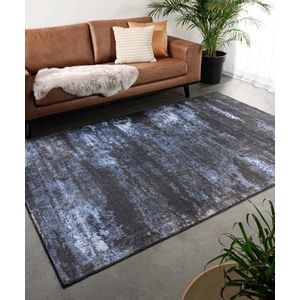 Vintage vloerkleed - Fade Celestial blauw/zwart 230x330 cm