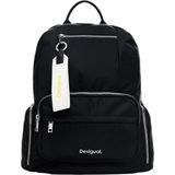 Desigual Vrije tijd rugzak Rugzak met laptopvak Priori Chester Maxi Backpack Black Zwart