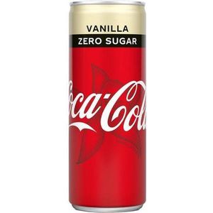 Coca Cola Zero Vanille Blikjes Tray 24 Stuks 25 cl