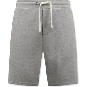 Korte Broeken Heren Volwassenen - Sweat Short Heren - Jogging Short Heren - Korte Joggingbroek Heren - Grijs